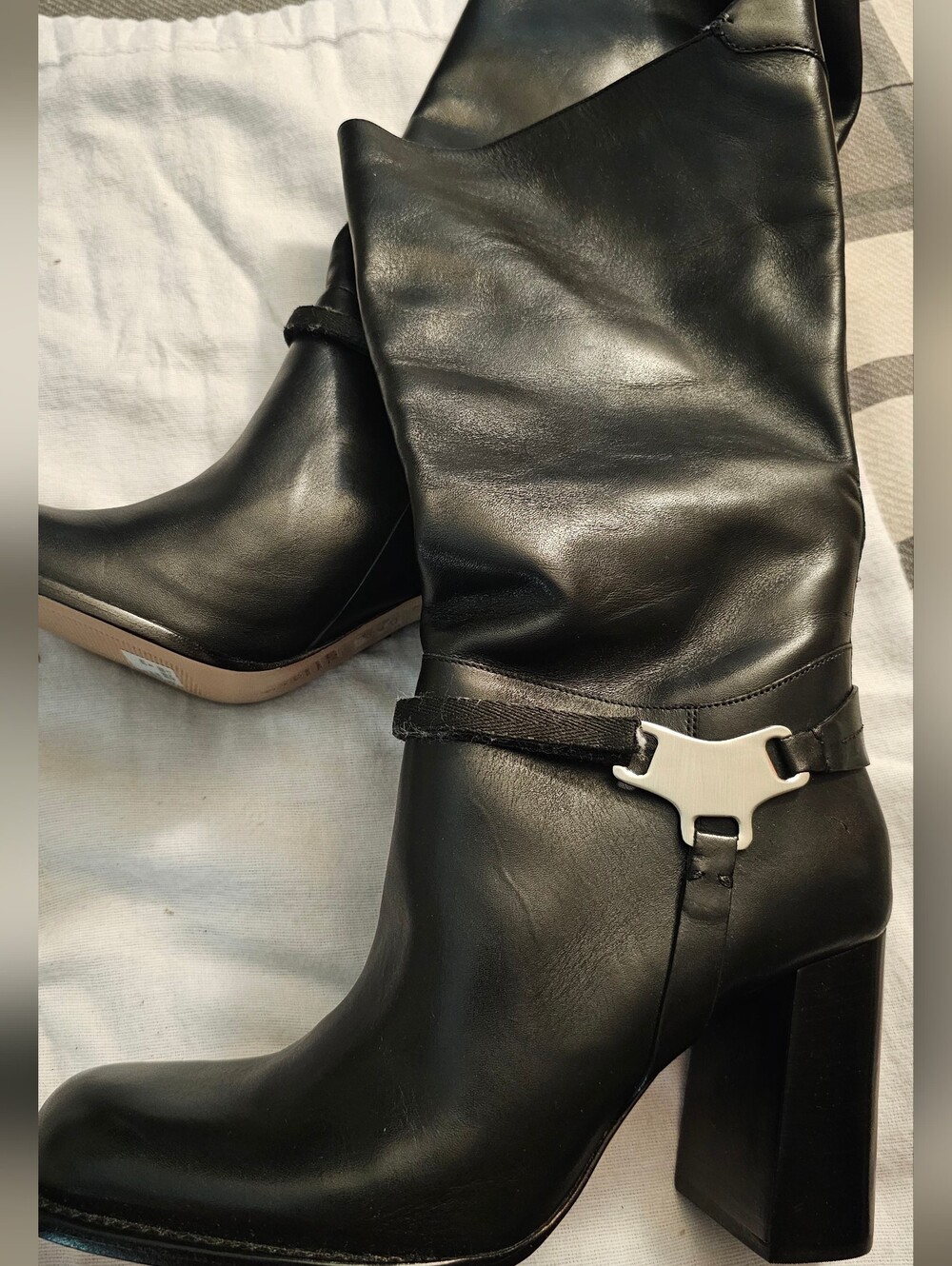 Schutz Pull On Black Boots Size 8.5